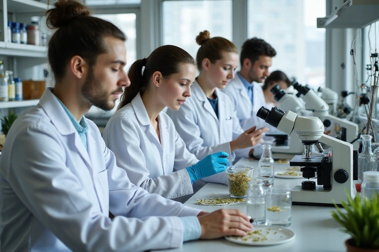 Echipa GlucoForb dedicată cercetării și dezvoltării de produse naturale pentru sănătate.